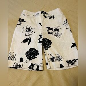 Joseph Ribkoff Black Floral Women Shorts